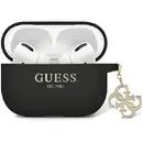 Guess Guess GUAP2LECG4K case for AirPods Pro 2 cover - black Liquid Silicone Glitter Triangle Charm