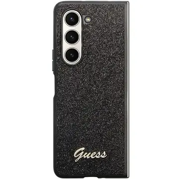 Husa Husă Guess Glitter Script pentru Samsung Galaxy Z Fold5, Negru