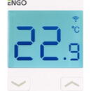 Controler de temperatură fără fir 230V săptămânal încastrat, wireless, Alb