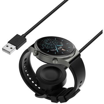 Incarcator de retea Incarcator pentru Huawei Watch, USB, 10W - Techsuit (THC1) - Black