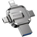 Yesido Yesido - Memory Stick 4in1 (FL15) - OTG, USB, Type-C, Micro-USB, Lightning, 5Gbps, 256GB - Grey