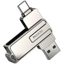 Yesido Yesido - Memory Stick (FL17) - OTG, USB, Type-C, 5Gbps, 128GB - Silver
