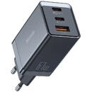 Mcdodo Mcdodo CH-1541 GaN wall charger, 2x USB-C, 1x USB, 67W (black)