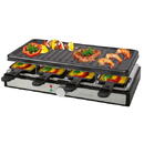 Plita grill si raclette electrica RG 6039 CB 8 tigai, 8 spatule cool touch Negru