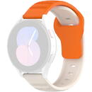Techsuit Curea pentru Samsung Galaxy Watch 4/5/Active 2, Huawei Watch GT 3 (42mm)/GT 3 Pro (43mm) - Techsuit Watchband (W050) - Orange Beige
