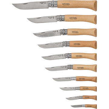 Opinel Collector Set Wood Box 10-piece Pocket Knives