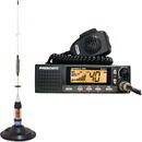PNI Kit Statie radio CB President Johnson II ASC + Antena CB PNI ML70, lungime 70cm, 26-30MHz, 200W