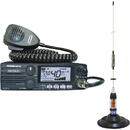 Kit Statie radio CB President MC KINLEY ASC AM FM LSB + Antena CB PNI ML70, lungime 70cm, 26-30MHz, 200W