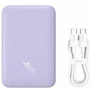 Magnetic Mini Wireless 10.000mAh 20W cablu USB-C inclus Violet