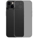 Baseus Frosted Glass Case pro iPhone 13 Pro (černý) + tvrzené sklo
