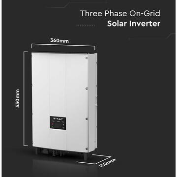 Invertoare solare V-Tac INVERTOR SOLAR 5KW ON GRID TRIFAZAT IP65
