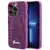 Husa Guess iPhone 15 Pro (6.1) hardcase Disco Metal Script - Fuchsia