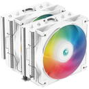 Cooler AG620 WH, Intel si AMD, 120mm, 1850rpm, 157mm, 6 heatpipe, iluminat  RGB, Alb