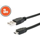 GLOBIZ Cablu USB 2.0fisa A - fisa B (micro)3 m