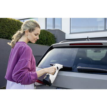 Aspirator de geamuri Karcher WV 2 Plus N, 1.633-642.0, 35 min, Capacitate rezervor apa 100 ml, Putere de curatare aproximativ 75 m², Alb/Negru