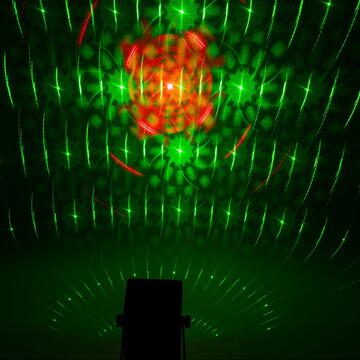Ibiza Light MINI LASER 160MW + EFECT LED RGB 3W