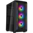 Carcasa Fara sursa 511Z Midi-Tower, Tempered Glass Negru