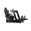 Suport volan/pedale/schimbator pentru scaun de gaming simulator de curse Negru