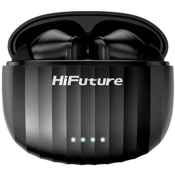 HiFuture Căști in-ear Sonic Bliss, BT 5.3, 30h, IPX5, Negru