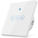 Woolley Intrerupator tactil de perete Woolley Smart WiFi eWeLink cu 3 grupuri cu senzor de miscare radar incorporat (alb)