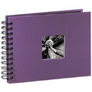 Hama "Fine Art" Spiral Album, 24 x 17 cm, 50 Black Pages, purple
