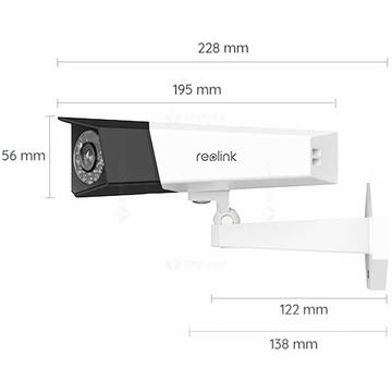 Camera de supraveghere IP Camera REOLINK DUO 2 POE with dual lens White