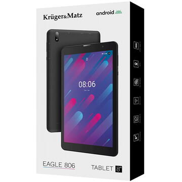 Tableta Kruger Matz 8" 3/32 GB PC Tab EAG LE 806 Negru