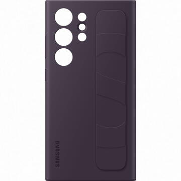 Standing Grip Case Samsung Husa de protectie Galaxy S24 Ultra S928 Dark Violet