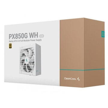 Sursa Deepcool Sursa PX850-G WH, 850W, 80 PLUS Gold, modular, format ATX 12V V3.0, Alb