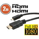 GLOBIZ Cablu micro HDMI • 2 mcu conectoare placate cu aur