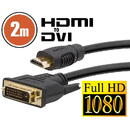 Delight Cablu DVI-D / HDMI • 2 m cu conectoare placate cu aur