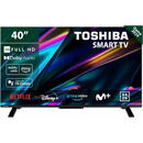 Toshiba TV LED 40 inches 40LV2E63DG Full HD Smart TV Negru