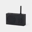 Radio portabil TYKHO3, rezistent la apa, ideal pentru dus, speaker Bluetooth, reincarcare USB, autonomie 20 de ore, carcasa din silicon, design retro, Negru