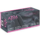 AJSIA Manusi latex AJSIA Contact, unica folosinta, nepudrate, 0.11mm, 100 buc/cutie - albe - marime S