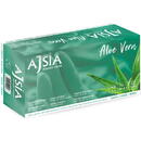AJSIA Manusi latex AJSIA Aloe Vera, unica folosinta, nepudrate, 0.16mm, 100 buc/cutie - verzi - marime XL