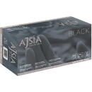 AJSIA Manusi nitril AJSIA Black, unica folosinta, nepudrate, 0.13mm, 100 buc/cutie - negre - marime XL