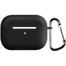 Techsuit Techsuit - Silicone Case - for Apple AirPods Pro 1 / 2, Smooth Ultrathin Material - Black