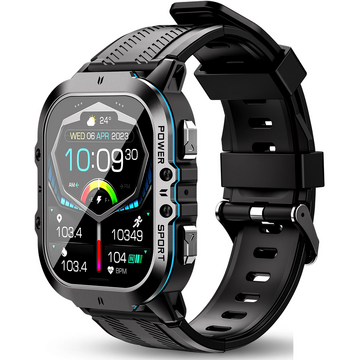 Smartwatch OUKITEL BT20 Rugged, 1.96 inch, Android, Albastru