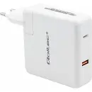 QOLTEC Power charger GaN FAST 108W, USB C, white