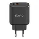 SAVIO Wall charger 30W Quick Charge, Power Delivery 3.0, LA-06/B
