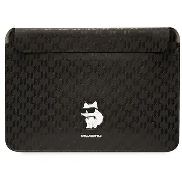 Husa pentru laptop  14" Karl Lagerfeld Saffiano Monogram Choupette Negru