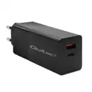 QOLTEC GaN Power PRO charger 1xUSB C, 1xUSB, 100W