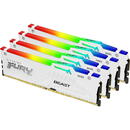 Kit Memorie Fury Beast RGB Intel XMP 3.0, 64GB, DDR5-5600MHz, CL40, Quad Channel, Alb