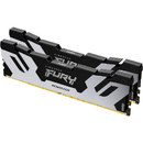 Kingston Kit Memorie Fury Renegade Intel XMP 3.0, 32GB, DDR5-8000MHz, CL38, Dual Channel, Argintiu