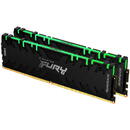 Kit Memorie Fury Renegade RGB Intel XMP 2.0, 16GB, DDR4-3600MHz, CL16, Dual Channel, Negru