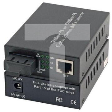 Media convertor Intellinet Media Converter 1000Base-T RJ45/1000Base-LX (SM SC) 10km 1310nm
