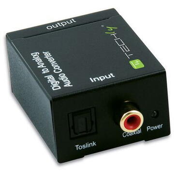 Media convertor TECHLY Digital Toslink SPDIF Coaxial audio L/R RCA c