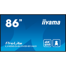 Iiyama LH8654UHS-B1AG 86inch 4K UHD 3840x2160 pixeli Negru