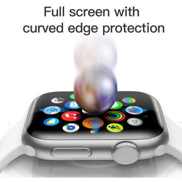 Baseus iWatch 0.23 mm curved-screen T-Glass screen crack-resistant edges 42 mm Black (SGAPWA4-D01)