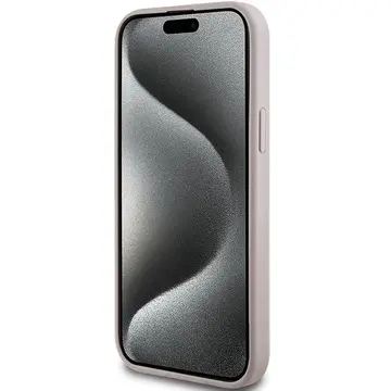 Husa Guess MagSafe 4G Collection Leather Metal Logo pentru iPhone 15/14/13 (6.1") – Roz